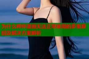 为什么哔咔漫画无法正常使用的多重原因及解决方案解析